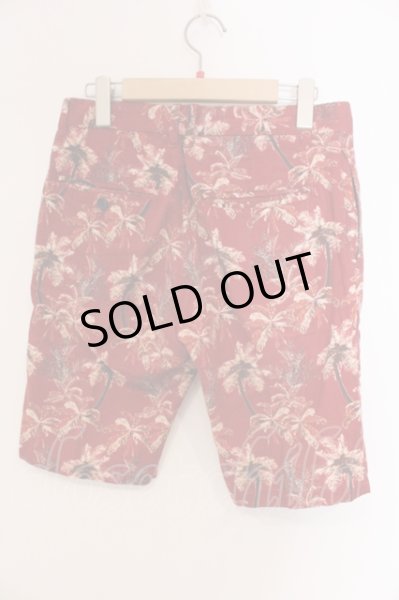 画像2: NO ID. / コットンカラミ織パナマプリントショートパンツ 1 レッド O-25-05-25-047-NO-pa-YM-ZT368 (2)