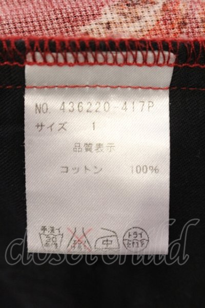 画像3: NO ID. / コットンカラミ織パナマプリントショートパンツ 1 レッド O-25-05-25-047-NO-pa-YM-OS