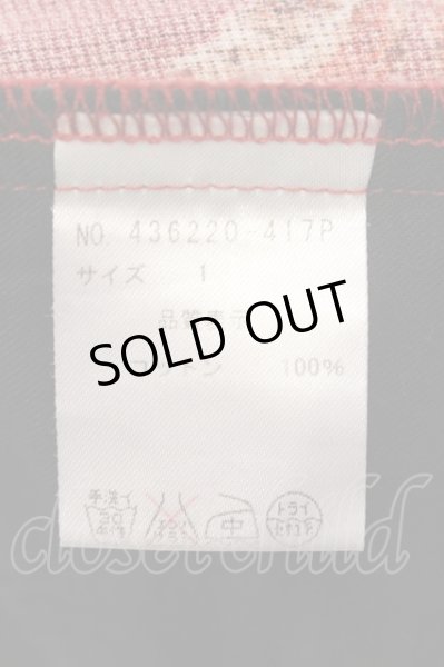 画像3: NO ID. / コットンカラミ織パナマプリントショートパンツ 1 レッド O-25-05-25-047-NO-pa-YM-ZT368 (3)