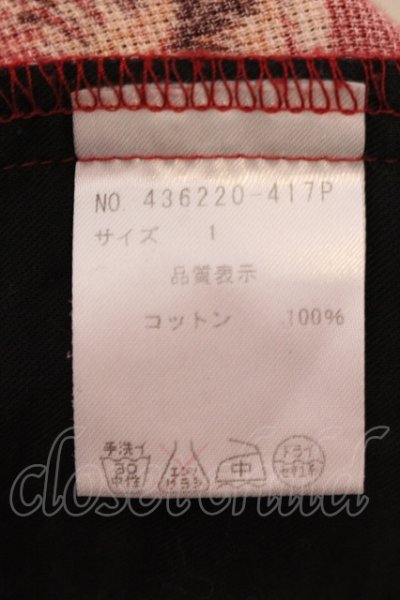 画像3: NO ID. / コットンカラミ織パナマプリントショートパンツ 1 レッド O-25-05-25-048-NO-pa-YM-ZT368