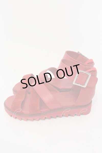 画像3: Moonage Devilment / レザーサンダル  レッド O-25-05-25-054-Mo-sho-YM-OS (3)