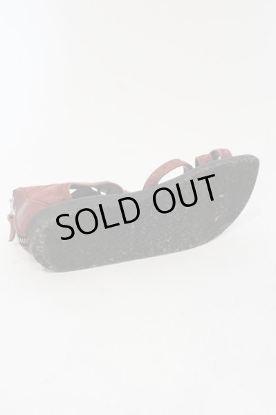 画像6: Moonage Devilment（清春） / Iroquoisコラボ　レザーサンダル 42 ワイン O-25-05-25-055-MO-0-YM-ZT-S001 (6)