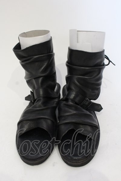 画像2: CIVARIZE / Tripレザーレースアップブーツサンダル 約27.5cm ブラック O-25-05-25-056-CI-sho-YM-OS
