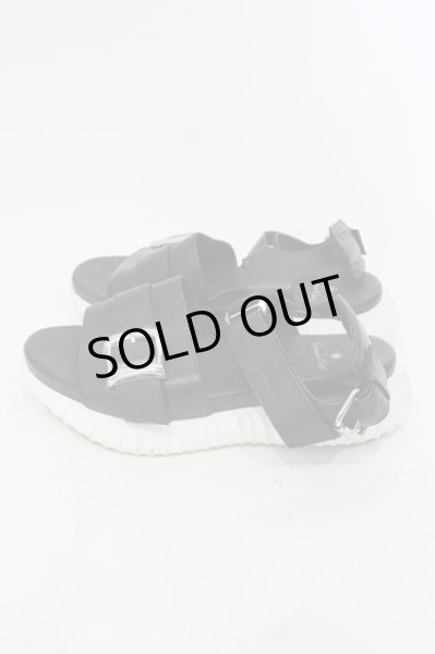 画像3: TORNADO MART / イージーサンダル S（約24.5〜25cm） ブラックｘホワイト O-25-05-25-058-TO-sho-YM-ZT-S007 (3)