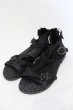 画像1: 14th Addiction / スネークバックルラップサンダル 27cm ブラック O-25-05-25-060-14-sho-YM-ZT-S004 (1)