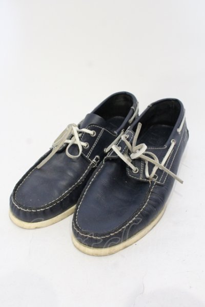 画像1: GOSTAR DE FUGA / シューズ.SEDITIOUSデッキ 43(約27cm ネイビー O-25-05-25-061-GO-sho-YM-OS