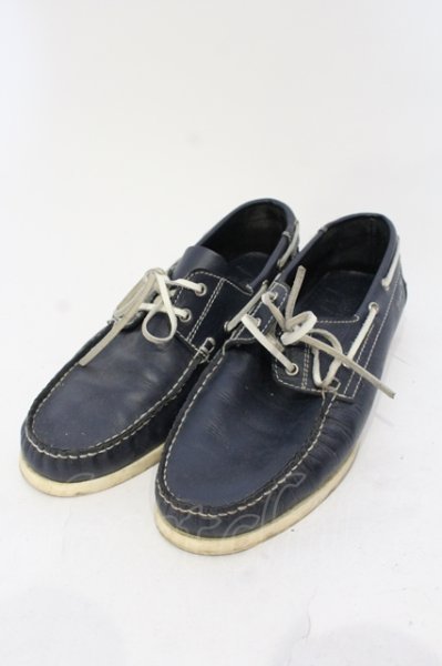 画像1: GOSTAR DE FUGA / シューズ.SEDITIOUSデッキ 43(約27cm ネイビー O-25-05-25-061-GO-sho-YM-ZT-S007 (1)