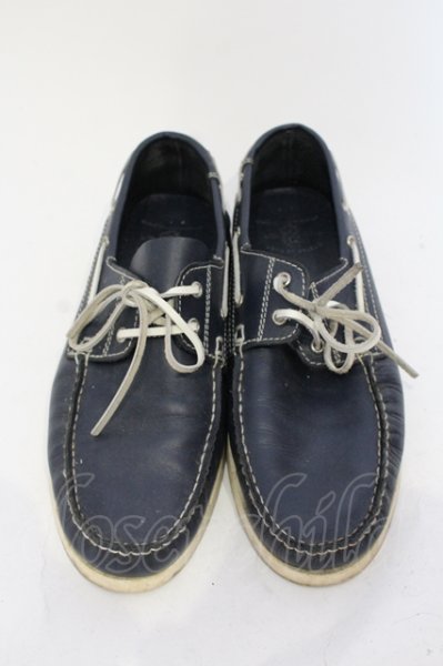 画像2: GOSTAR DE FUGA / シューズ.SEDITIOUSデッキ 43(約27cm ネイビー O-25-05-25-061-GO-sho-YM-ZT-S007 (2)