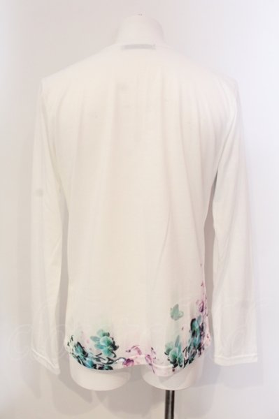 画像2: BUFFALO BOBS / SENKA(センカ)Vネックプリントカットソー 2-3 ホワイト O-25-05-25-008-BU-to-YM-ZT359 (2)