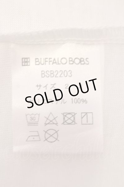 画像3: BUFFALO BOBS / SENKA(センカ)Vネックプリントカットソー 2-3 ホワイト O-25-05-25-008-BU-to-YM-ZT359 (3)