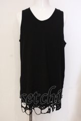 CIVARIZE / オパールダメージタンクトップ F ブラック O-25-05-25-010-CI-to-YM-OS