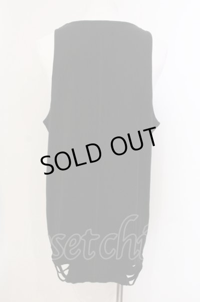 画像2: Rings / オパールダメージタンクトップ 44 ブラック O-25-05-25-011-RI-to-YM-ZT358 (2)