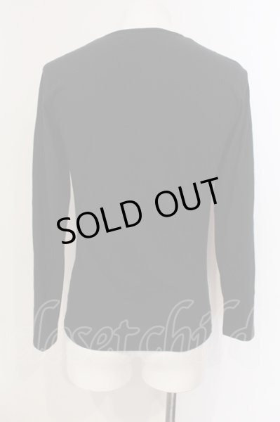 画像2: SCHLUSSEL / グリッチプリントカットソー 2 ブラック O-25-05-25-012-SC-to-YM-OS (2)