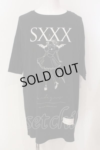 画像1: MARDIGRAS(SADS清春) / SXXX BIG Tシャツ  ブラック O-25-05-25-013-MA-ts-YM-OS (1)