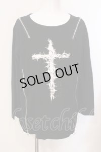 CIVARIZE / ZIPプリントロンT カットソー F ブラック O-25-05-25-015-CI-to-YM-OS