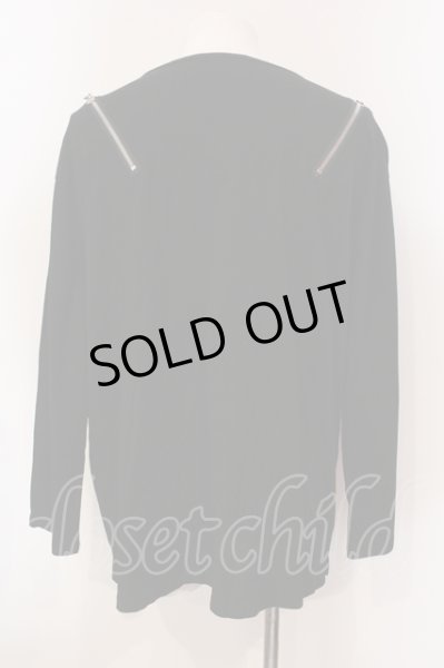 画像3: CIVARIZE / ZIPプリントロンT カットソー F ブラック O-25-05-25-015-CI-to-YM-OS (3)