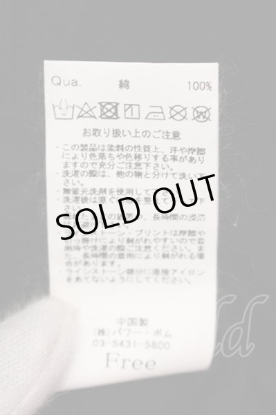 画像4: CIVARIZE / ZIPプリントロンT カットソー F ブラック O-25-05-25-015-CI-to-YM-OS (4)