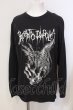 画像1: CIVARIZE / ヴィンテージ加工アニマルプリントカットソー F ブラック O-25-05-25-016-CI-to-YM-ZT373 (1)