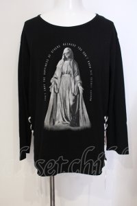 CIVARIZE / レースUPカットソー F ブラック O-25-05-25-017-CI-to-YM-OS