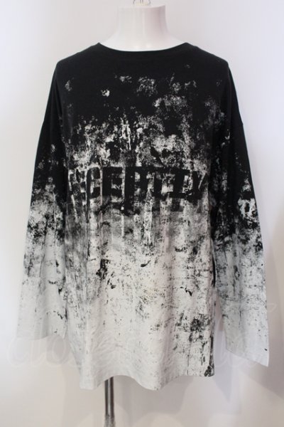 画像1: CIVARIZE / ピグメントグラデーションBIGカットソー F ブラックｘホワイト O-25-05-25-019-CI-to-YM-OS