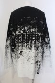 画像2: CIVARIZE / ピグメントグラデーションBIGカットソー F ブラックｘホワイト O-25-05-25-019-CI-to-YM-OS (2)