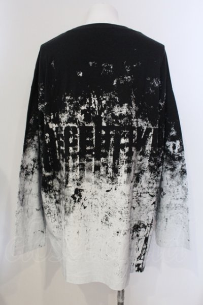 画像2: CIVARIZE / ピグメントグラデーションBIGカットソー F ブラックｘホワイト O-25-05-25-019-CI-to-YM-OS