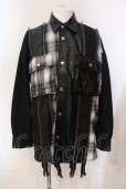 画像1: CIVARIZE / 切り替えドッキングデニムシャツジャケット F ブラック O-25-05-25-022-CI-sh-YM-OS (1)