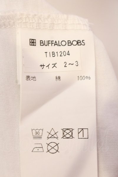 画像3: BUFFALO BOBS / FILO ROSSAフラワー刺繍Tシャツ 2-3 ホワイト O-25-05-25-002-BU-ts-YM-OS