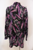 画像2: CIVARIZE / ショルダーZIPフェザージャガードシャツ F パープル O-25-05-25-023-CI-sh-YM-OS (2)