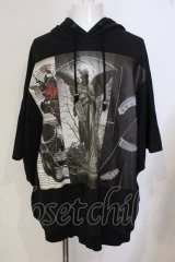 CIVARIZE / BIGポンチョパーカー F ブラック O-25-05-25-024-CI-to-YM-OS