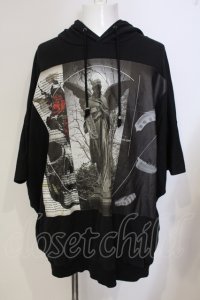 CIVARIZE / BIGポンチョパーカー F ブラック O-25-05-25-024-CI-to-YM-OS