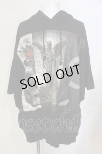 CIVARIZE / BIGポンチョパーカー F ブラック O-25-05-25-024-CI-to-YM-OS