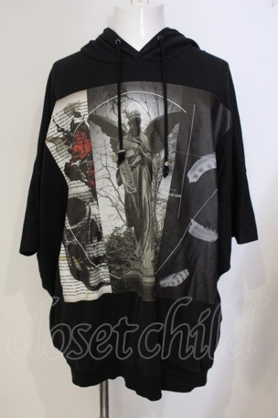 画像1: CIVARIZE / BIGポンチョパーカー F ブラック O-25-05-25-024-CI-to-YM-OS