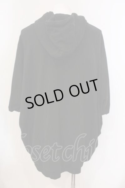 画像2: CIVARIZE / BIGポンチョパーカー F ブラック O-25-05-25-024-CI-to-YM-OS (2)