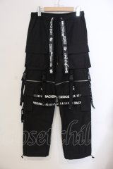 BACKSTAGE PASS / PARACHUTE PANTS2WAY ワイドパンツ F ブラック O-25-05-25-025-BA-pa-YM-OS