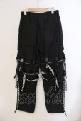 画像2: BACKSTAGE PASS / PARACHUTE PANTS2WAY ワイドパンツ F ブラック O-25-05-25-025-BA-pa-YM-OS (2)
