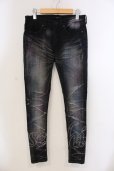 画像1: CIVARIZE / Dazzlingカラー吹き付け加工スキニーデニムパンツ 42 パープル O-25-05-25-026-CI-pa-YM-OS (1)