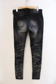 画像2: CIVARIZE / Dazzlingカラー吹き付け加工スキニーデニムパンツ 42 パープル O-25-05-25-026-CI-pa-YM-OS (2)