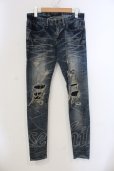 画像1: CIVARIZE / Wipe リメイクスキニーデニム 42 インディゴ O-25-05-25-027-CI-pa-YM-OS (1)