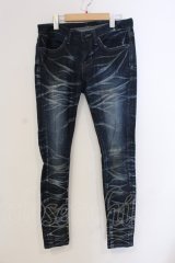 CIVARIZE / ストレッチ入り立体加工スキニーデニムパンツ 42 インディゴ O-25-05-25-028-CI-pa-YM-OS