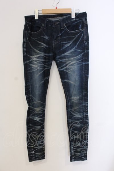 画像1: CIVARIZE / ストレッチ入り立体加工スキニーデニムパンツ 42 インディゴ O-25-05-25-028-CI-pa-YM-OS