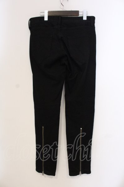 画像2: CIVARIZE / Gunsジップデザインスキニーパンツ 42 ブラック O-25-05-25-029-CI-pa-YM-ZT359 (2)