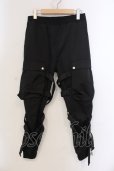 画像1: CIVARIZE / ボンテージカーゴパンツ F ブラック O-25-05-25-031-CI-pa-YM-OS (1)