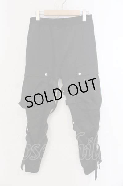 画像1: CIVARIZE / ボンテージカーゴパンツ F ブラック O-25-05-25-031-CI-pa-YM-ZT359 (1)