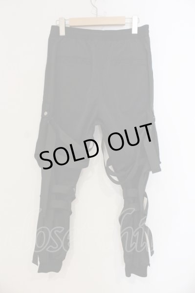 画像2: CIVARIZE / ボンテージカーゴパンツ F ブラック O-25-05-25-031-CI-pa-YM-ZT359 (2)