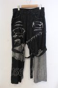 CIVARIZE / ワイドシルエットボンテージパンツ 42 ブラック O-25-05-25-032-CI-pa-YM-ZT359