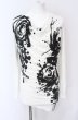 画像1: CIVARIZE / Disturbiaジップ付ドレープ総柄カットソー 44 ホワイト O-25-05-31-046-CI-to-YM-OS (1)