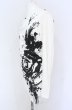 画像2: CIVARIZE / Disturbiaジップ付ドレープ総柄カットソー 44 ホワイト O-25-05-31-046-CI-to-YM-OS (2)