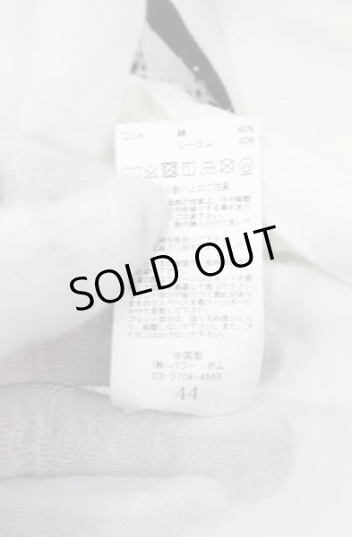 画像4: CIVARIZE / Disturbiaジップ付ドレープ総柄カットソー 44 ホワイト O-25-05-31-046-CI-to-YM-OS (4)