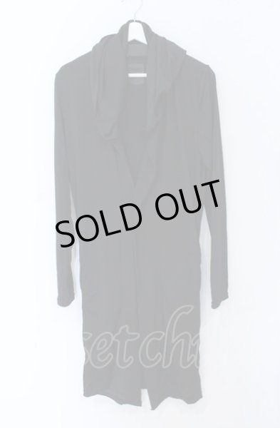 画像1: MIDAS / スーパーストレッチフーデッドロングカーディガン 1 ブラック O-25-05-31-047-MI-to-YM-ZT339 (1)